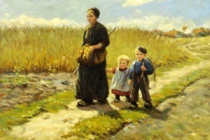 farm-woman-with-her-children