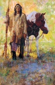 Bad Hand was a model for this image by Howard Terpning.