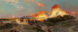 Green River Cliffs Wyoming, by Thomas Moran