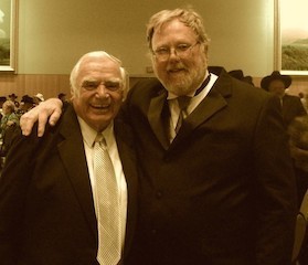 Randy Eickhoff with Ernest Borgnine.