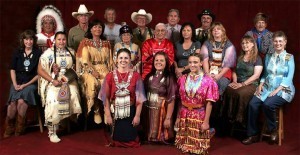 Lucia (far left) with Quanah Parker's descendants. The family portrait was taken at the Cowboy Symposium in Lubbock, TX, a few years ago. (The necklace Lucia is wearing was made for her by one of Quanah's granddaughters who has since passed away).