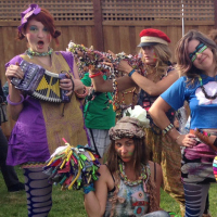 The Trashion Show crew, striking a pose