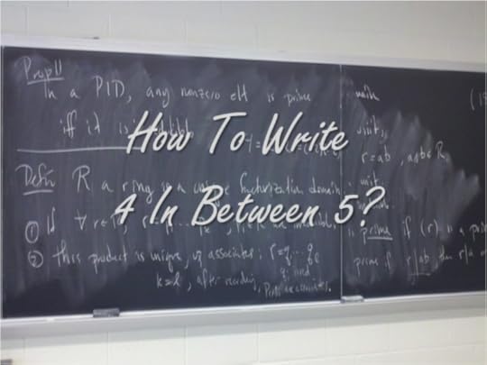 How To Write 4 In Between 5?