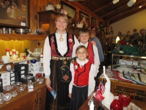 One of the many families who maintain the traditions and culture of Norway.