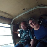 Pretending not to be terrified.