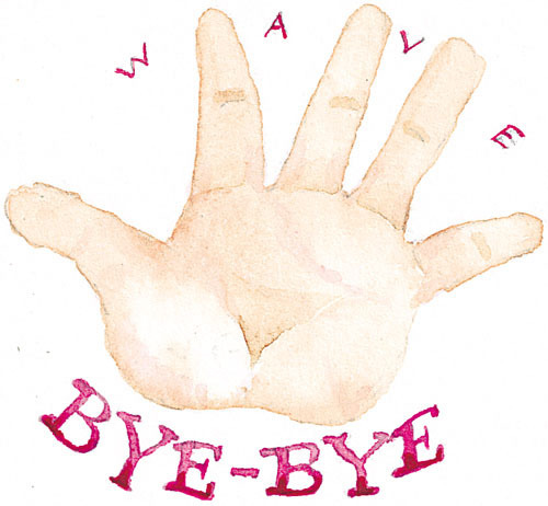 wave bye bye