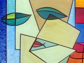 abstract-art-face by Ian L
