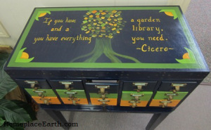 seed cabinet at Washington County Public Library, Abingdon, VA