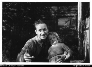 Albert Tucker with son Sweeney