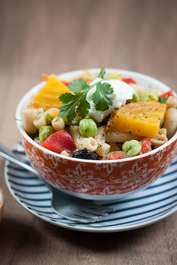 vegan gluten-free green chickpea edamame pasta salad-2