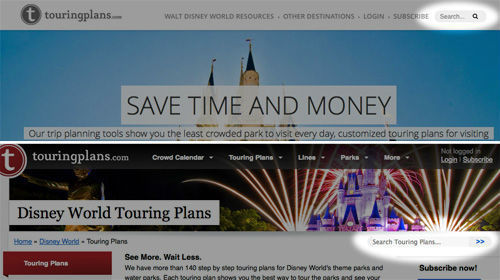 New Search Box Locations