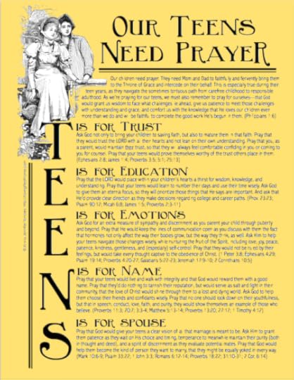 A free printable prayer guide for interceding for your teen | www.flandersfamily.info