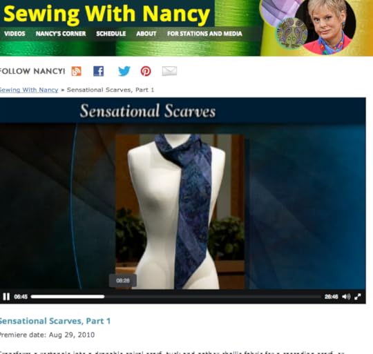 How to sew a scarf by Nancy Zieman, stitch a Spiral Scarf