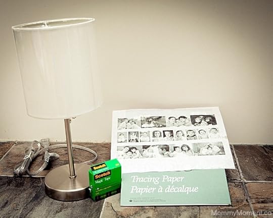 DIY Photo Lamp supplies
