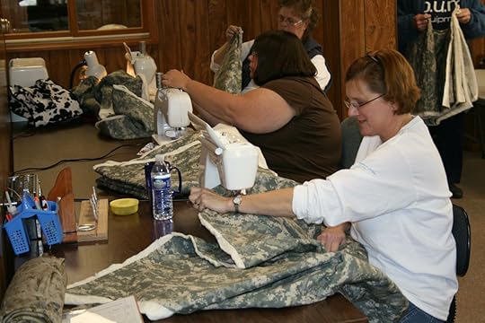 Camo Quilts being sewn in Plymouth WI