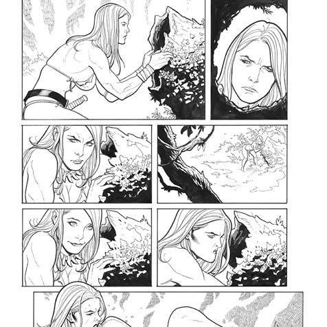 Frank Cho 'Jungle Queen' art