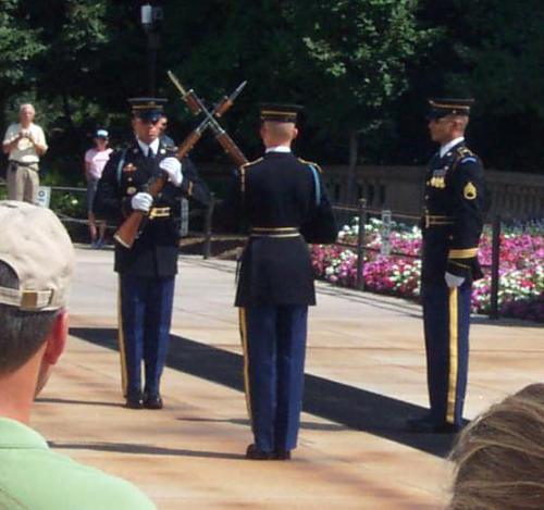 The Changing of the Guard at the Tomb of the Unknown Soldier