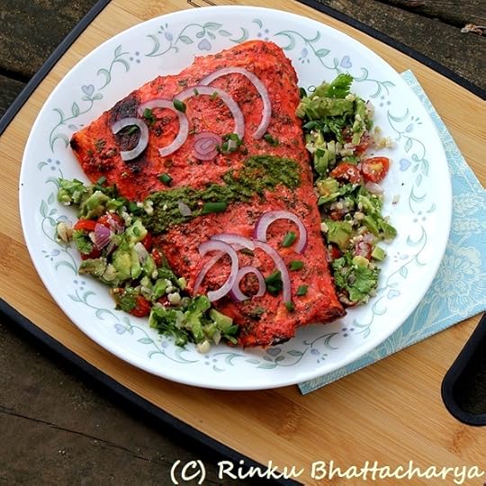 Salmon Tikka Hariyali