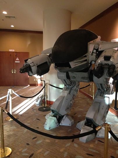 ED-209 is the bouncer at BayCon 2014.