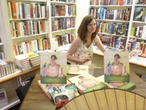 Rebecca Bender signs copies of Peach Girl for adoring fans.
