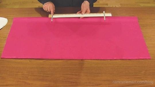 How to sew a child's cape with yardstick compass