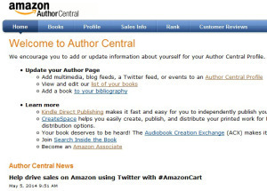 Amazon Author Central to do list