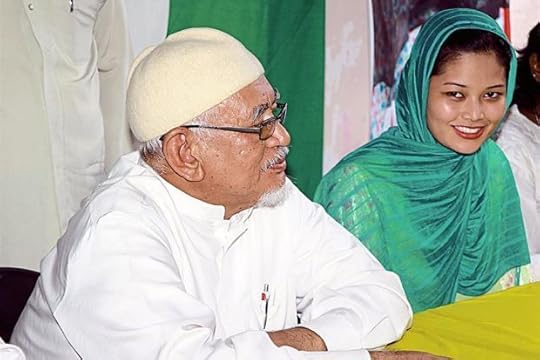Working together: Dyana Sofya sitting next to Abdul Hadi during a high tea session at Taman Cicely in Teluk Intan.