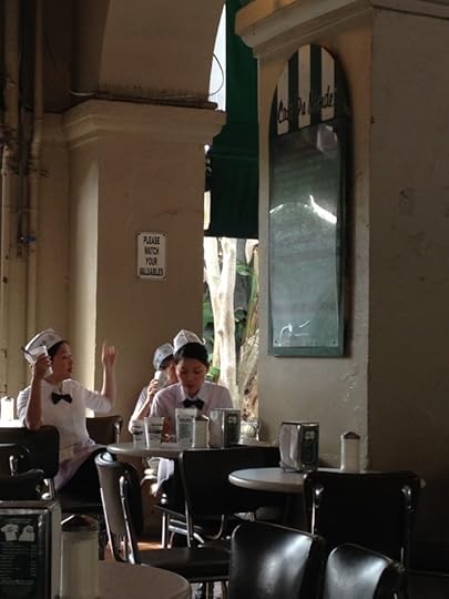We began the next morning in arguably the most famous restaurant in New Orleans - Cafe du Monde, where they serve beignets and coffee, and that's pretty much it.