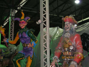 First night was spent at Mardi Gras World. Beads, sampling fare, stilt walkers and entertainers, live music on the Mississippi waterfront.