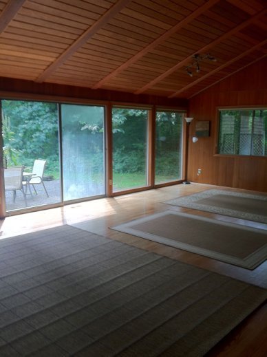 The Gaia House, for our indoor workshops.