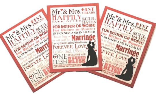 Subway Art Wedding Cards