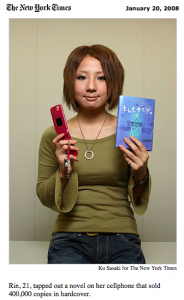 Rin published a text novel that she later sold to a traditional publisher.
