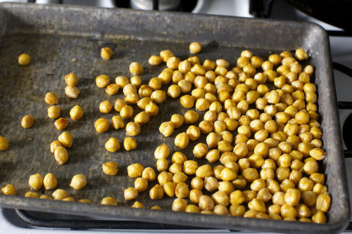 salt and cumin-toasted chickpeas