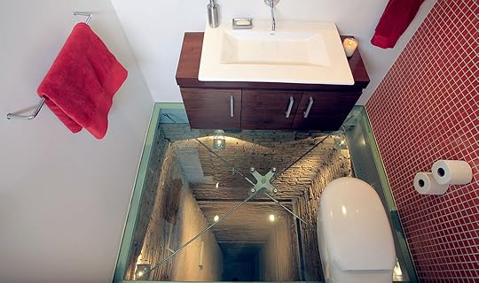suspended toilet