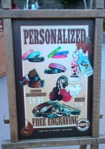 Some of the leather goods available