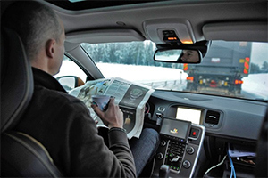 self-driving car