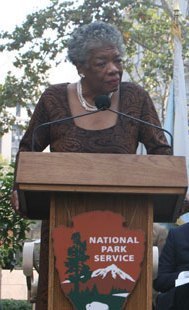 Maya Angelou with Bloomberg and Nadler