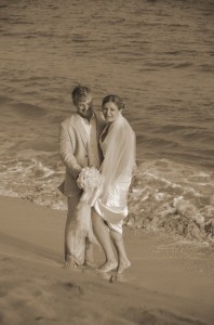 Newly married couple