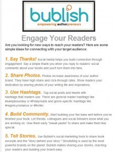 Bublish Author Tips