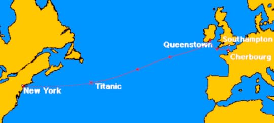 Titanic route