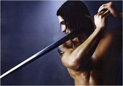 Here is the muse for my upcoming book, PRICELESS, as depicted through the gorgeous Jared Koronaweicz. I want you to think of Ivan sticking it to social media with his sword. *grin*