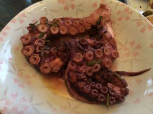 Eight-hour octopus slow simmered in herbs and olive oil