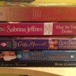 A Stack of Historical Romance Novels