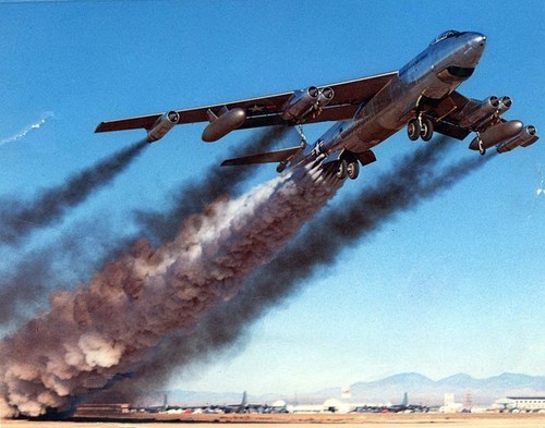 B-47 with rocket assist