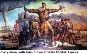 Mural of John Brown at Topeka, Kansas