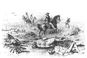 Custer when the Seventh Cavalry discovered the remains of the Kidder Patrol, in Kansas.