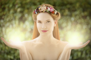 lovely magical fairy woman
