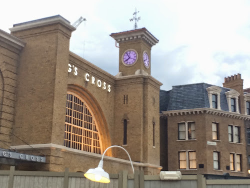 PotterWatch London Waterfront lighting Diagon Alley return ticket kiosks Hogsmeade transition