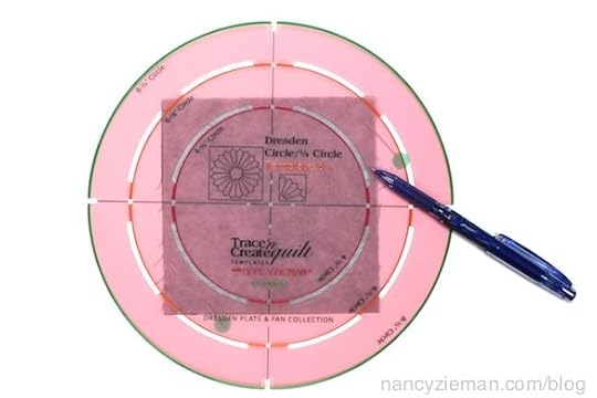 Sew a table runner with a modern Dresden Plate Design