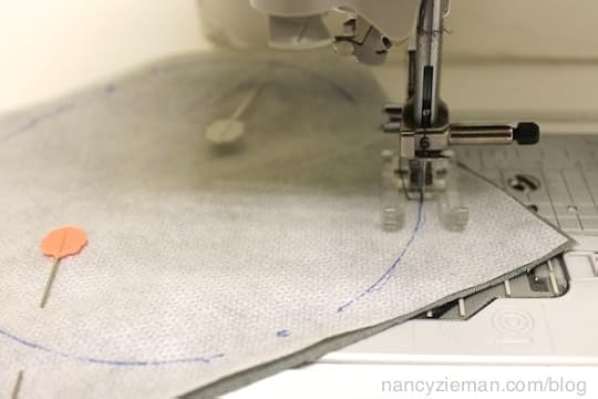 Sew a table runner with a modern Dresden Plate Design by Nancy Zieman